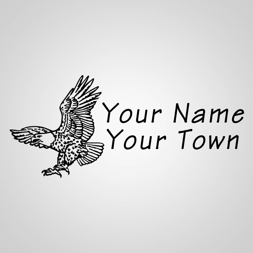 Eagle With Name Side Print JPS Design JPS00296