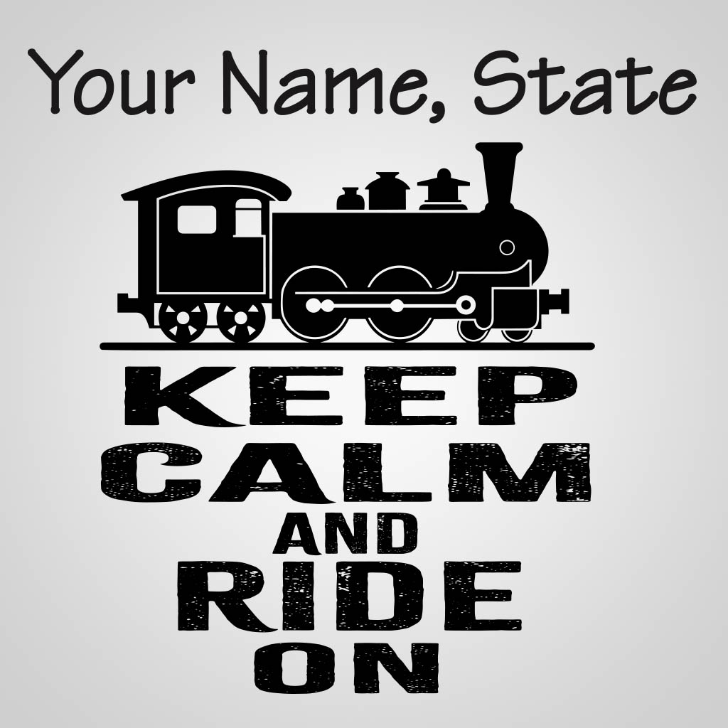 Steam Train With Name Drop JPS Design JPS00337