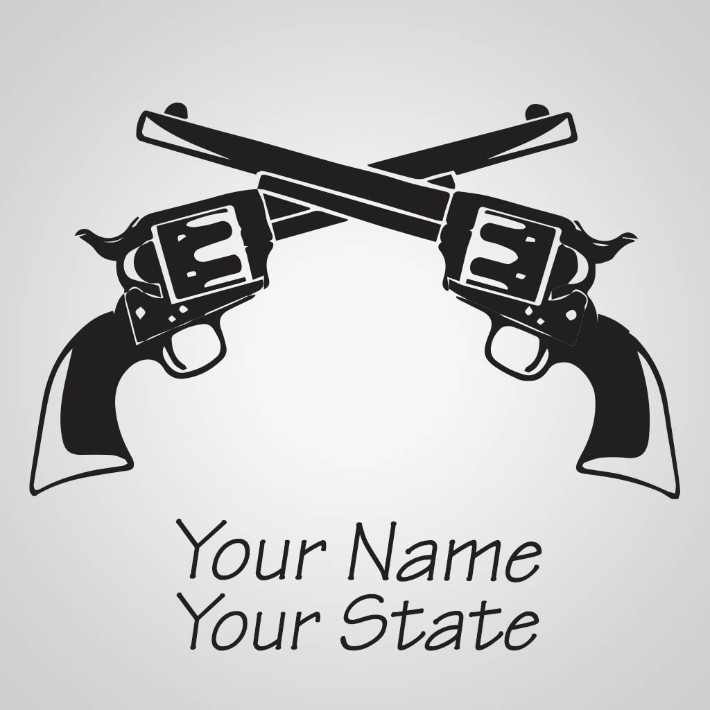 Crossed Pistols JPS Design JPS00355