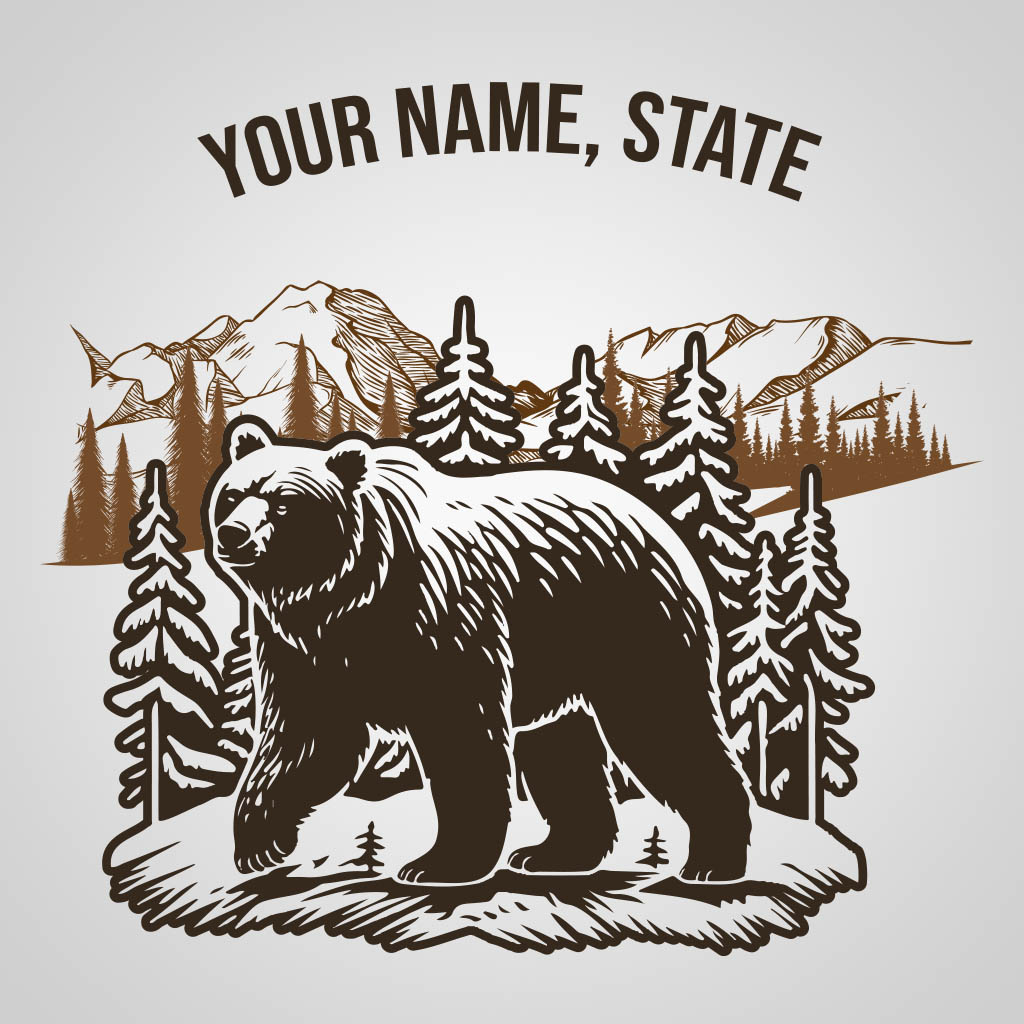 Walking Bear Name Drop UMS Design