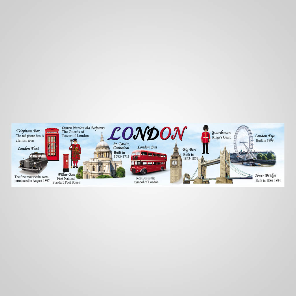 London Blue Landmarks Wrap UMC Design