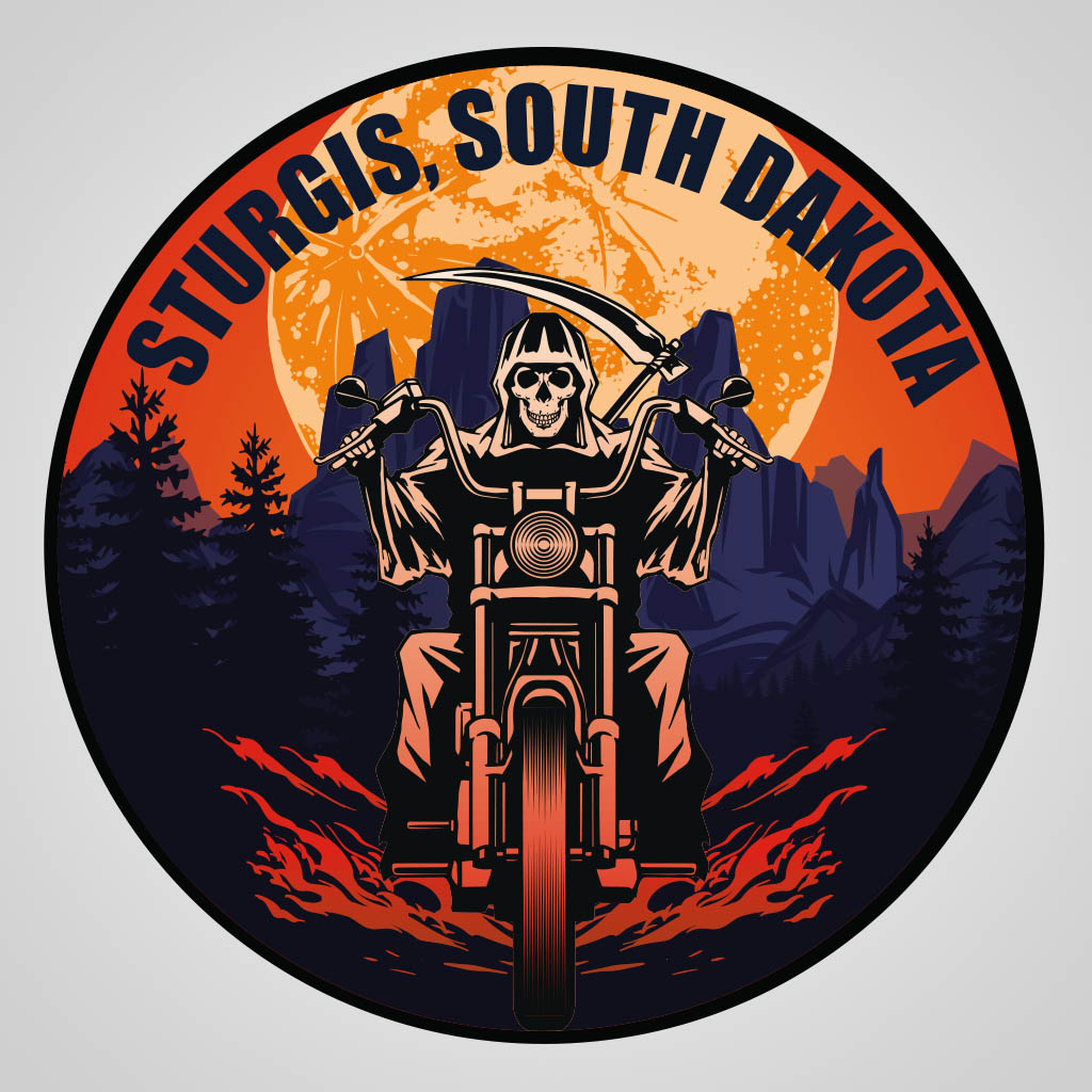 Sturgis Sunset Skeleton Rider UMC Design