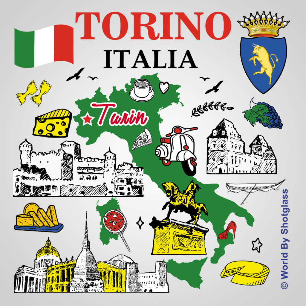 Torino Italia Map UMC Design UMC01214