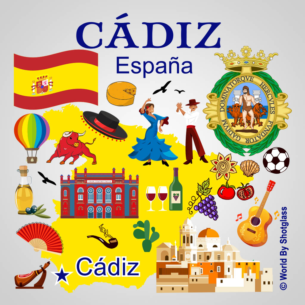 Cadiz Spain Map UMC Design UMC01222