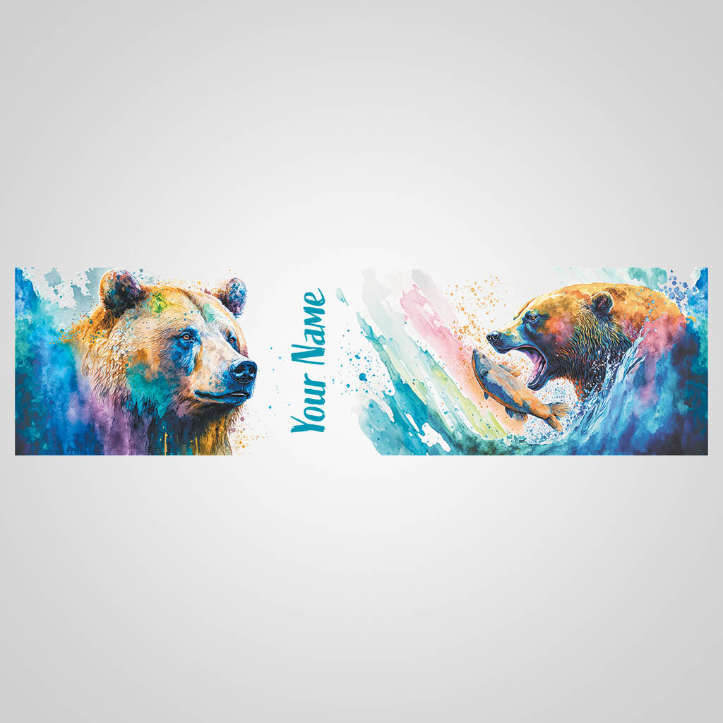 Water Color Bear Name Drop UMS Design UMS01028