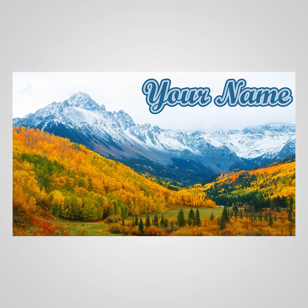 Mt Sneffels With Name Drop UV Full Wrap Design