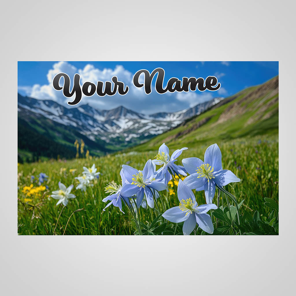Wildflowers With Name Drop UV Full Wrap Design