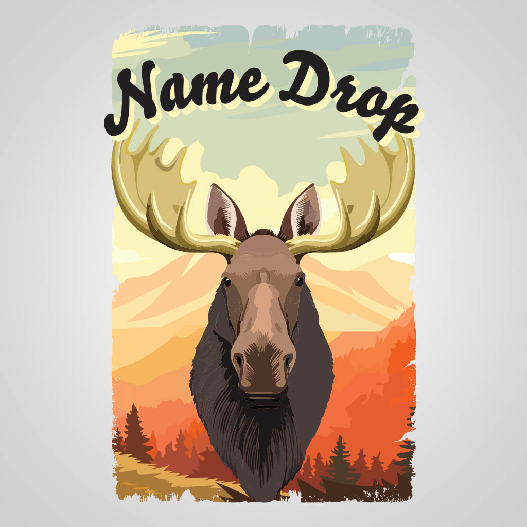 Moose Head Name Drop UMS Design