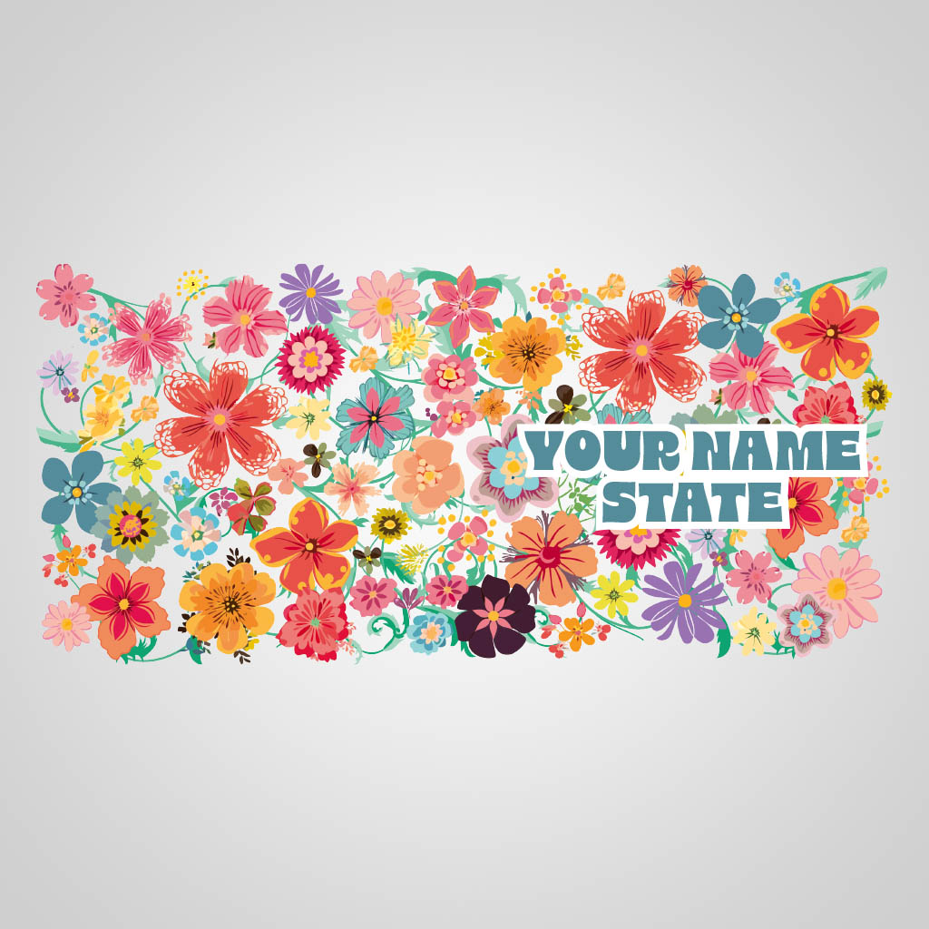Flowers With Name Drop UMS Design