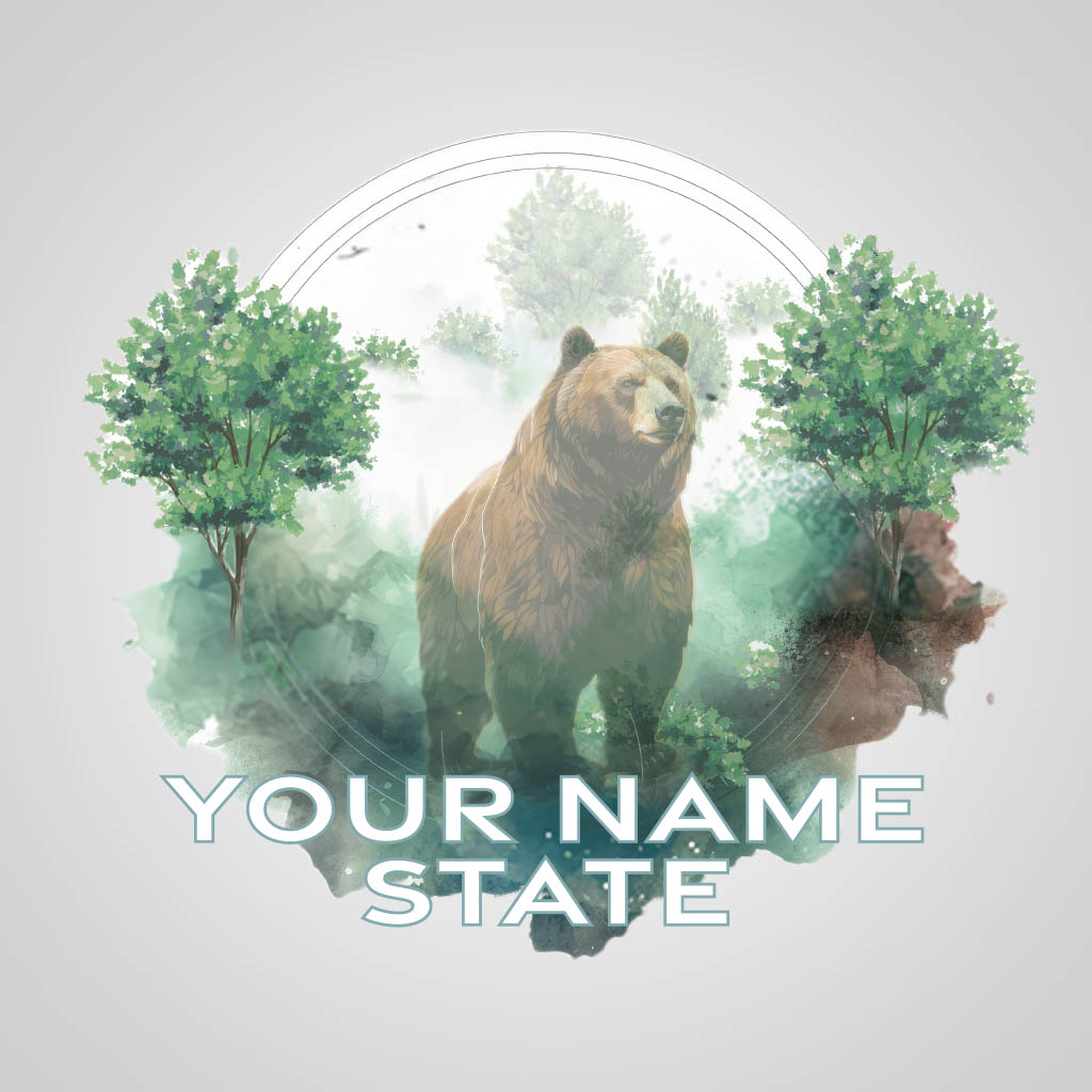 Grizzly Bear Name Drop UMS Design UMS01156