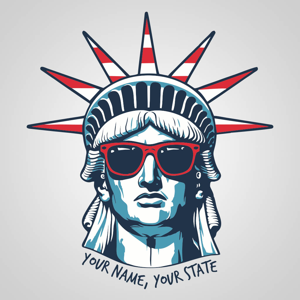 Lady Liberty With Shades UMS Design UMS01167