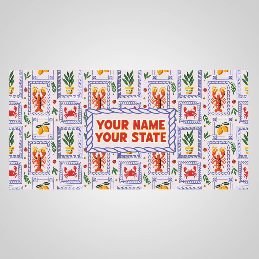 Lobster & Crab And Lemons With Name Drop UMS Design UMS01171