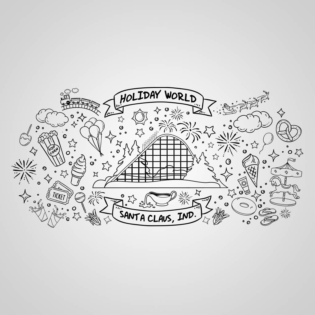 Holiday World Park Fantasy Art USC Design USC01009