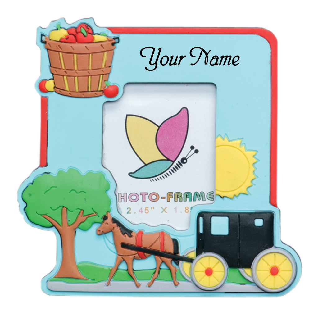 Magnetic Amish Photo Frame 14413