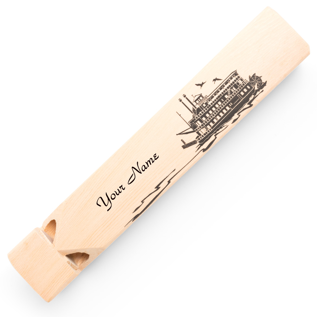 Wood 3-Tone Riverboat Whistle 16548