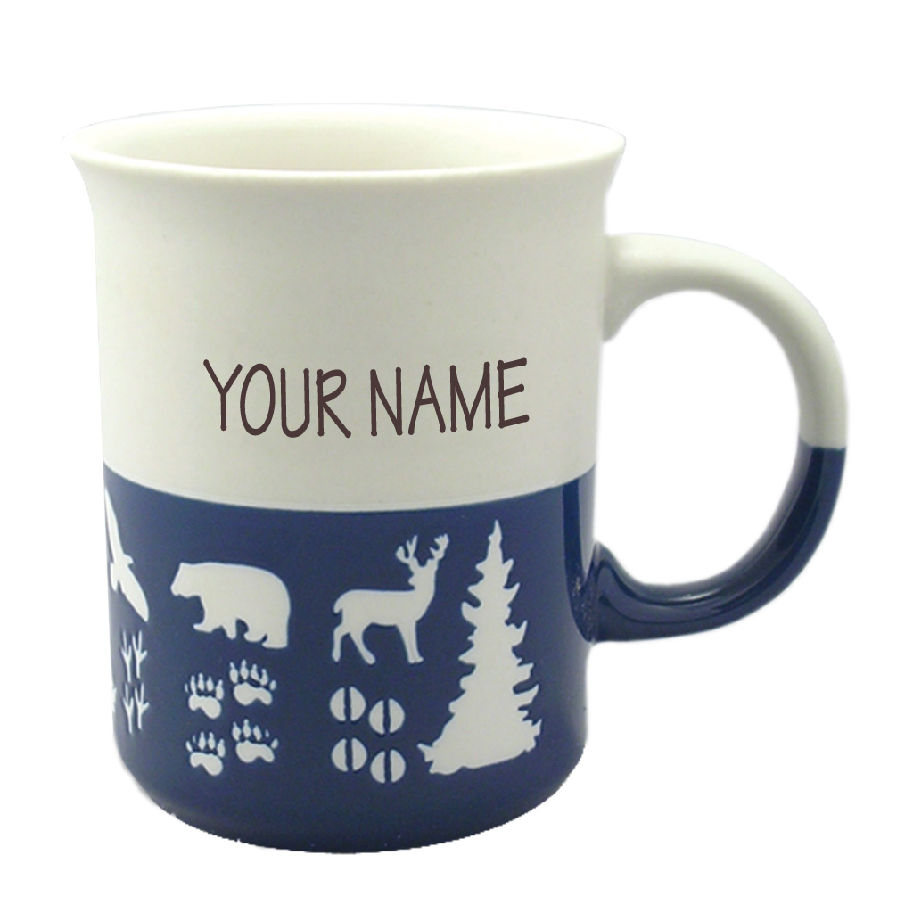 Wildlife Blue & White Mug 17101