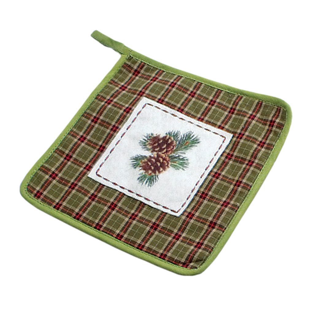Pinecone & Plaid Hot Pad 19027 View 2