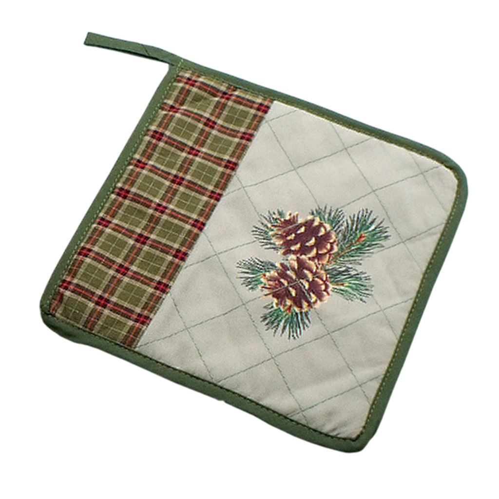 Pinecone & Plaid Hot Pad 19027 View 3