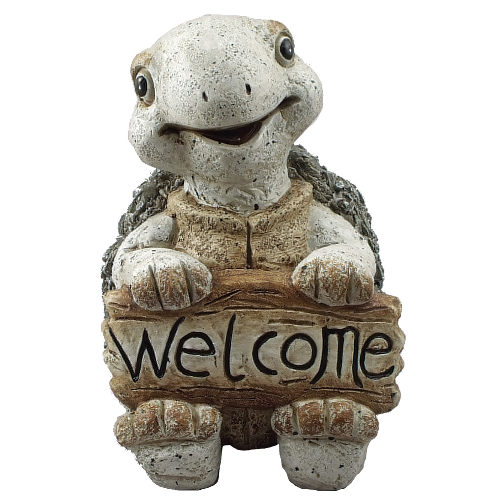Pebble-Stone Turtle Welome Sign 19096