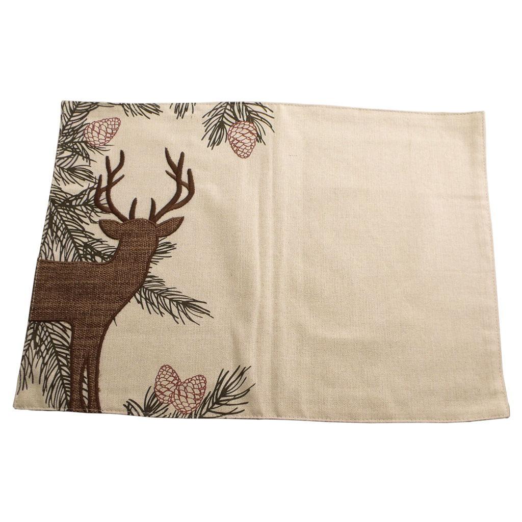Deer Pine Applique Placemat 19104