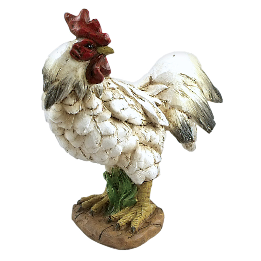 White Rooster Figurine 19428