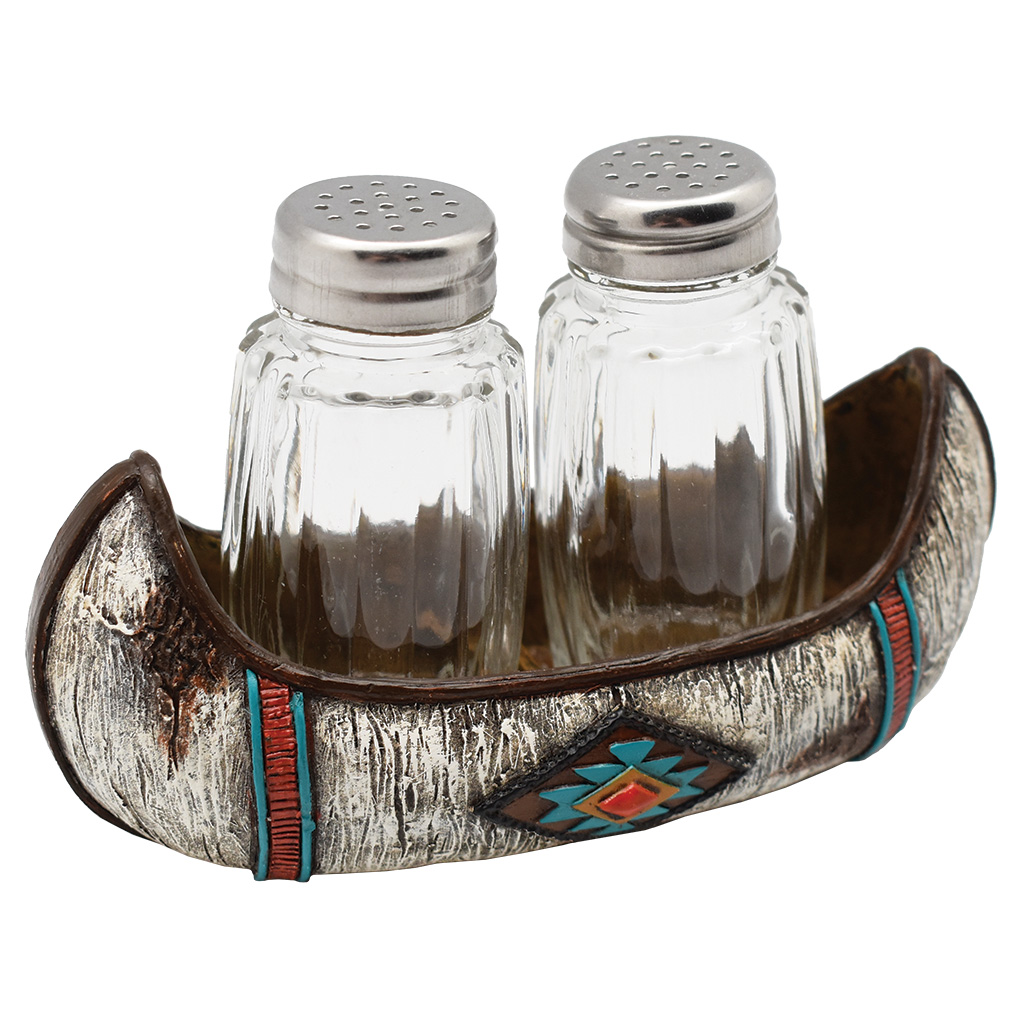 Native Canoe Salt & Pepper Shakers