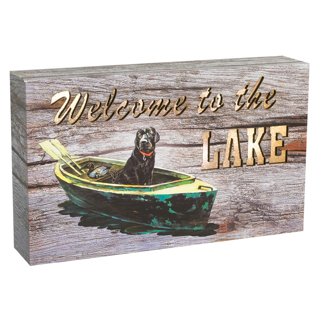 Welcome To The Lake Light-Up Plaque 19662