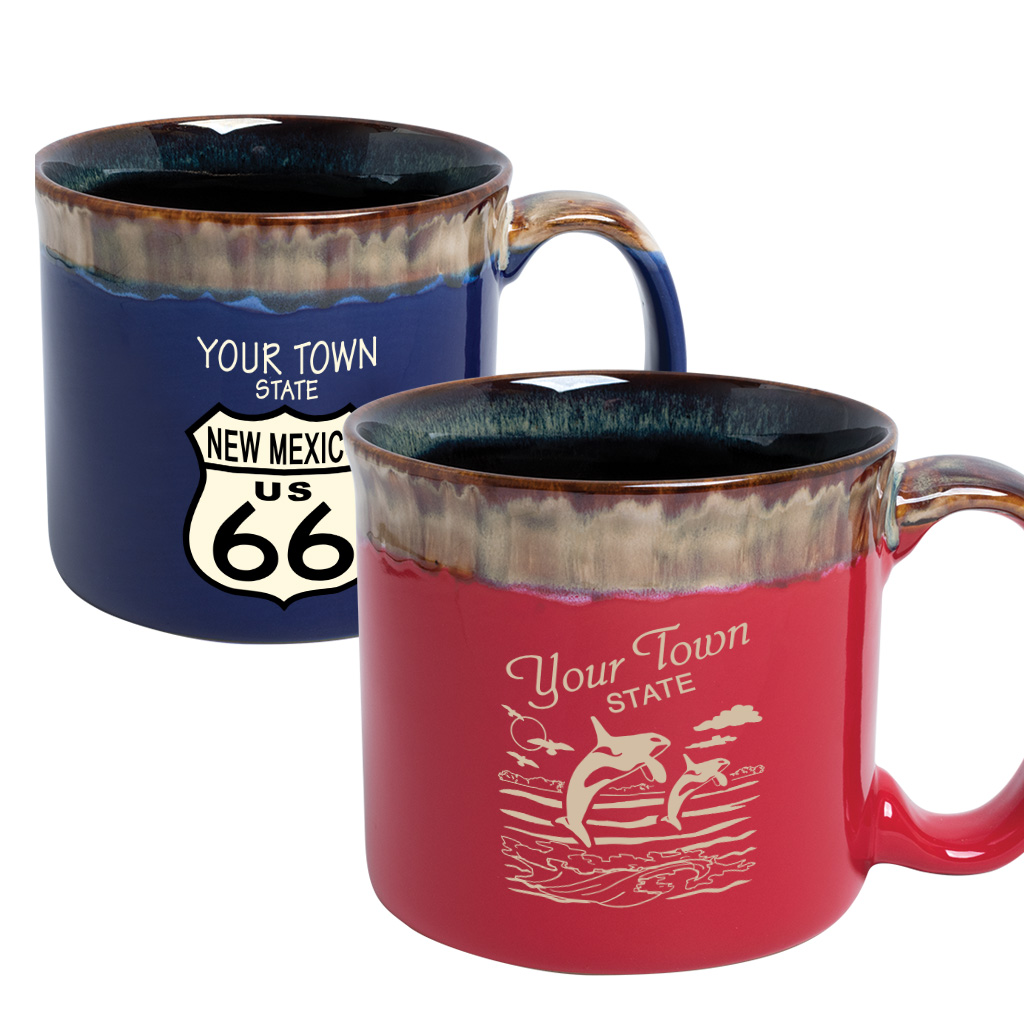 Drip-Glazed Rim Mug 19723