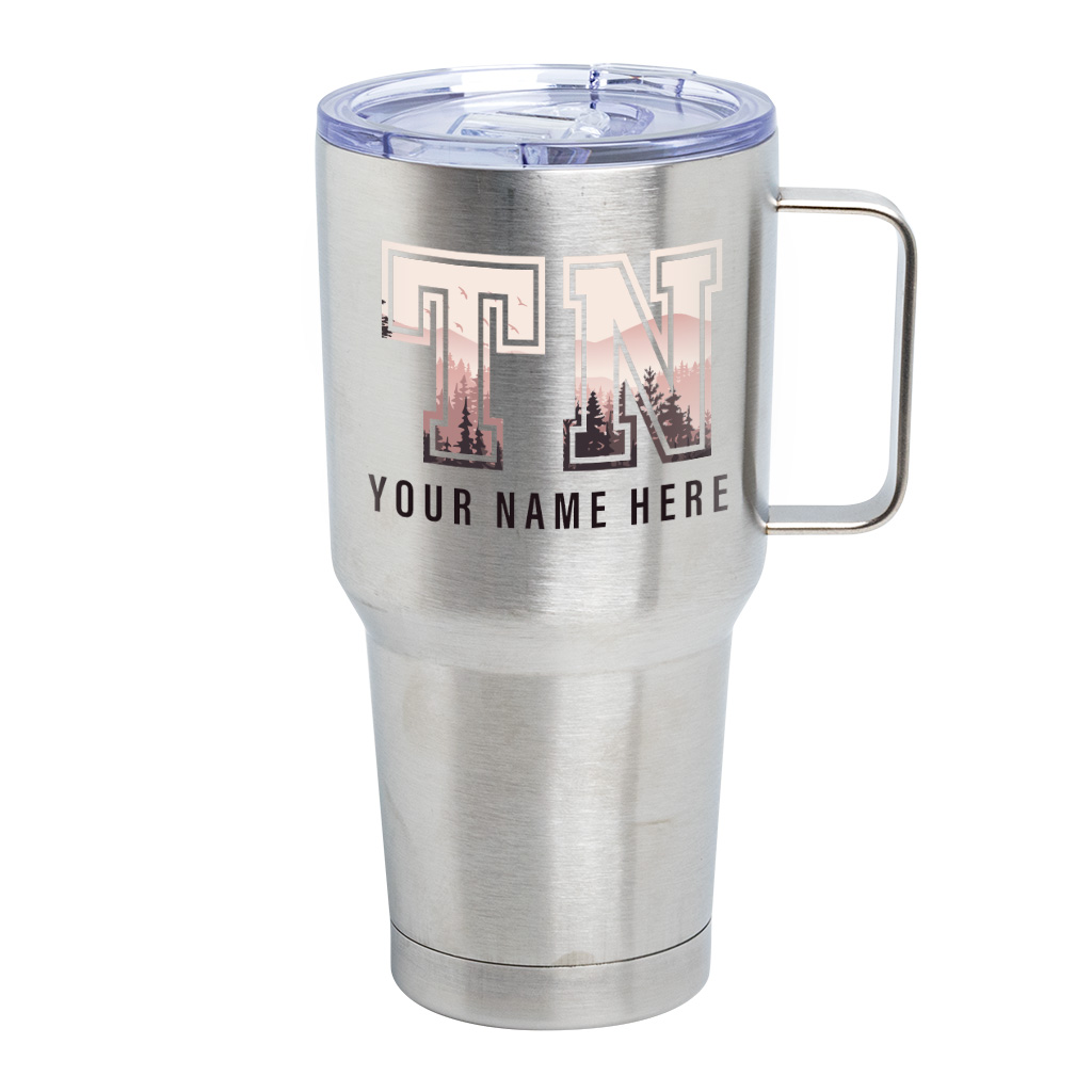 30oz Side Handle Stainless Steel Tumbler 19878