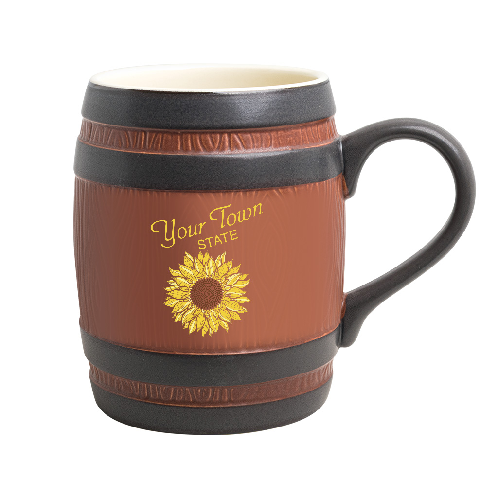 20oz Brown Barrel Mug 19905