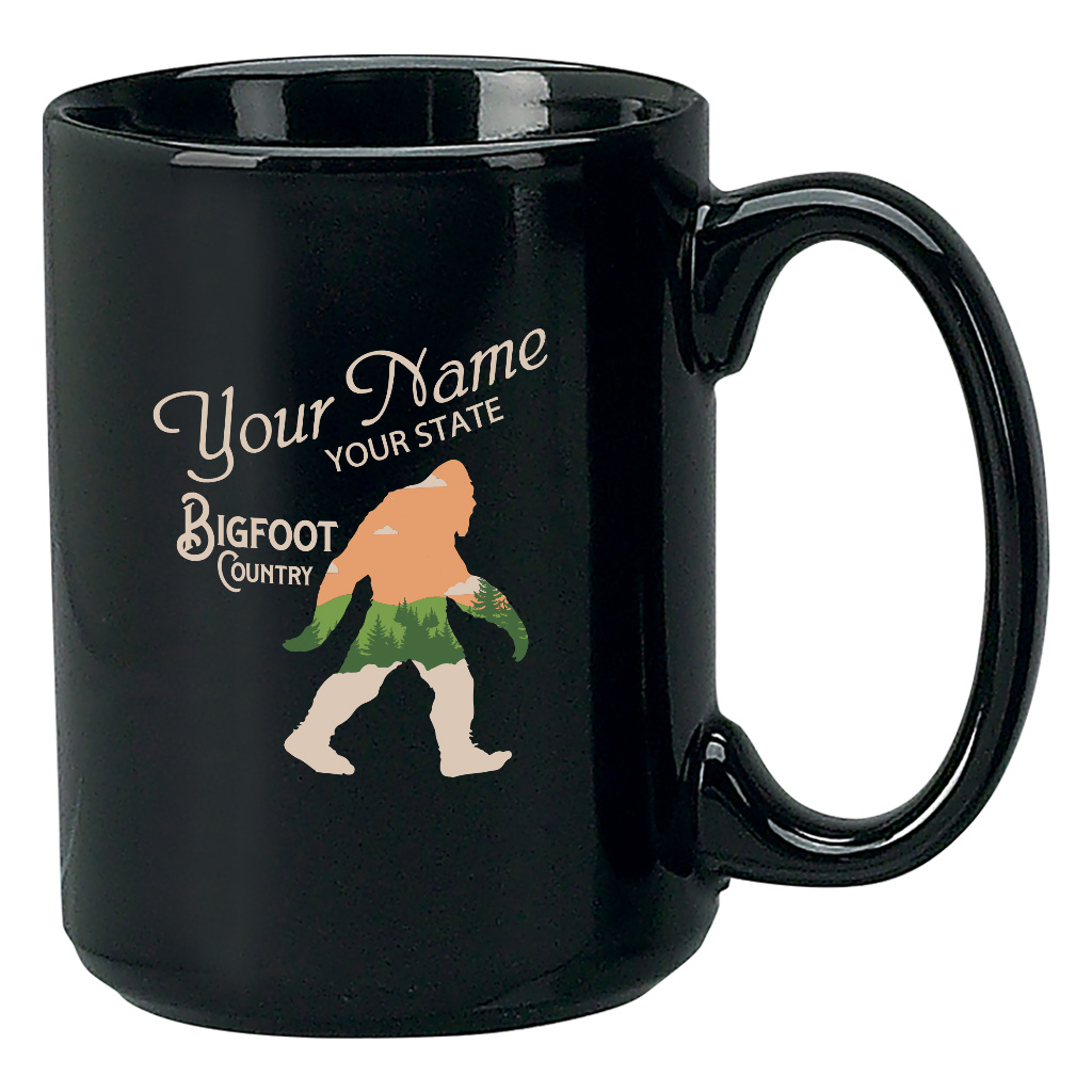 Ceramic 15 oz Black Mug 19909