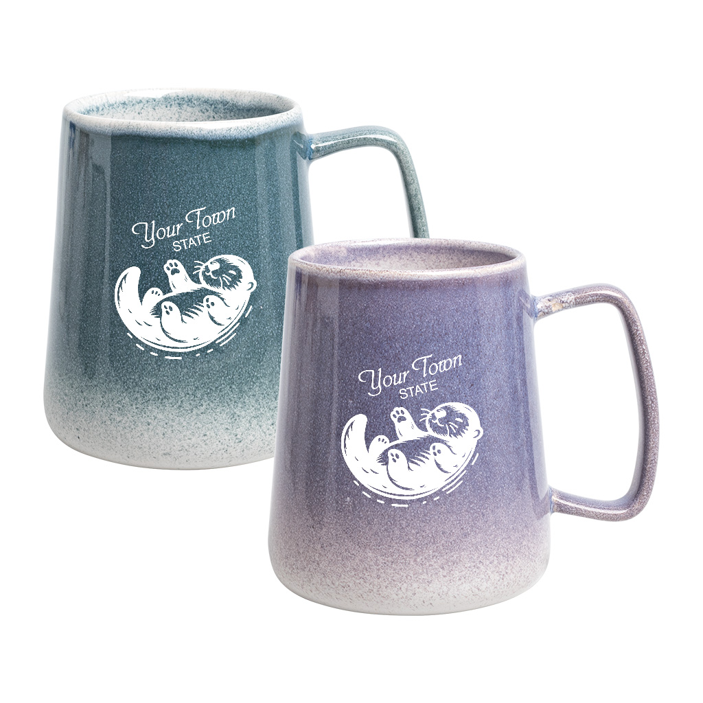 14 ounce coffee cup Green Ditsy Floral 14 oz Coffee Mug main image 1