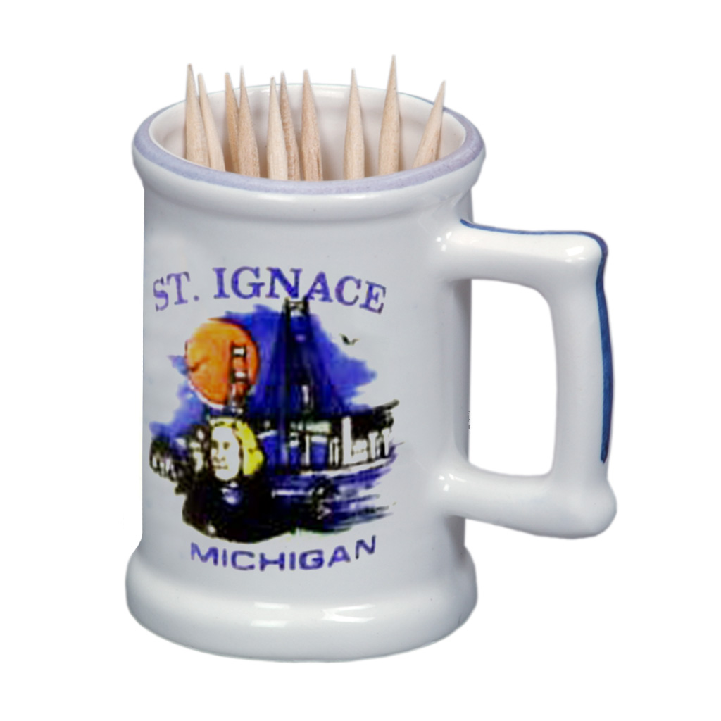 Stein Toothpick Holder, St Ignace 20179SIM