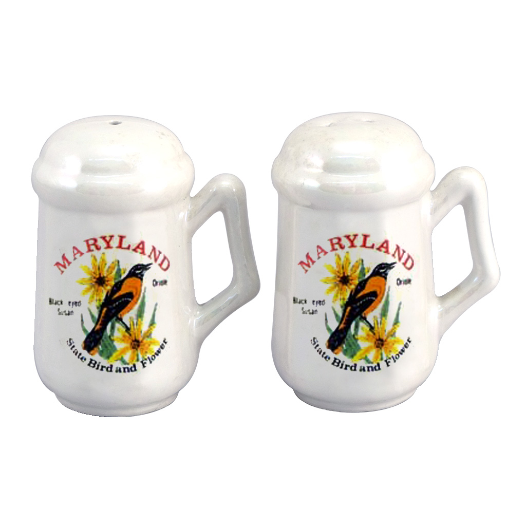Luster Salt & Pepper Shakers, Maryland 20263MD