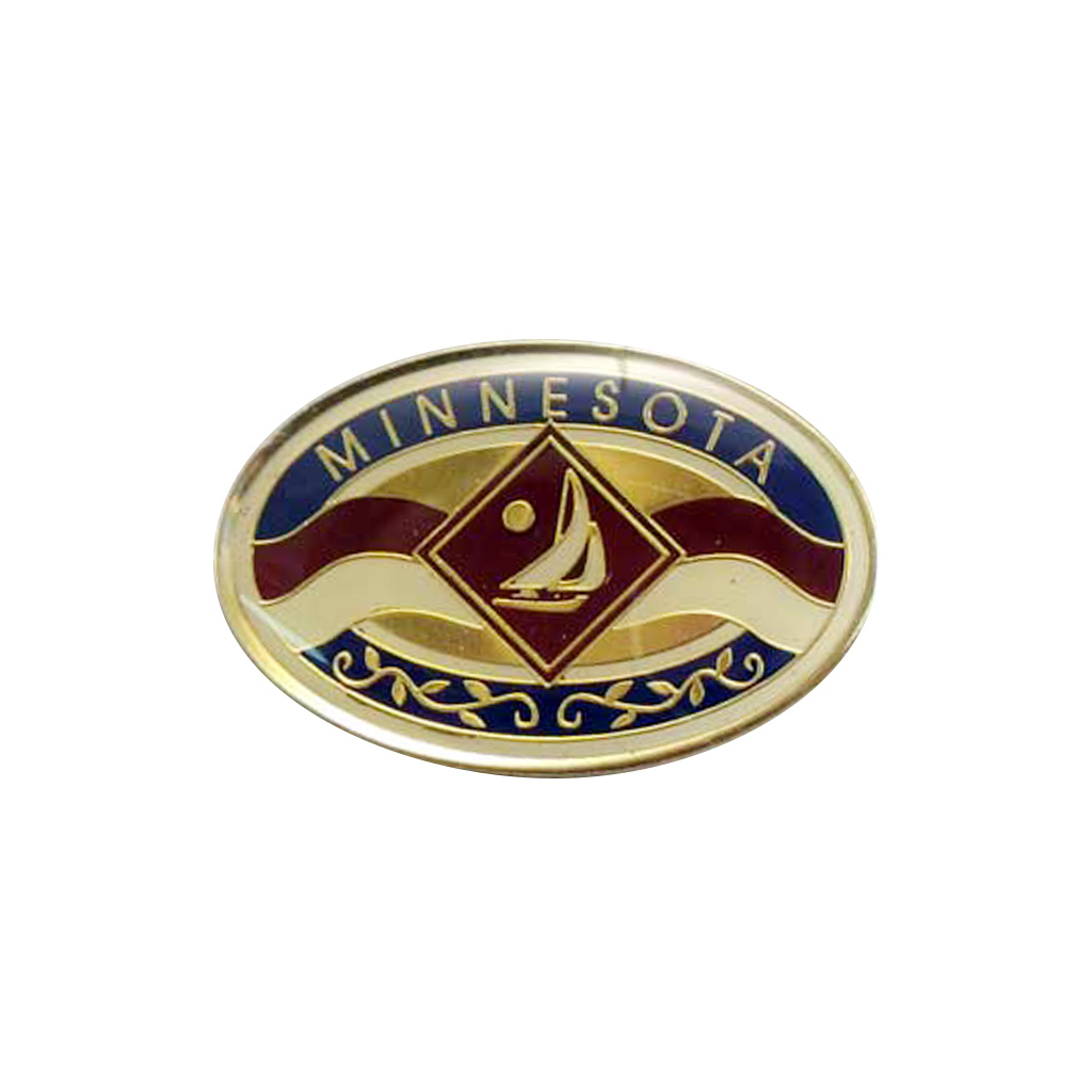 Oval Lapel/Hat Pin, Minnesota 20585MN