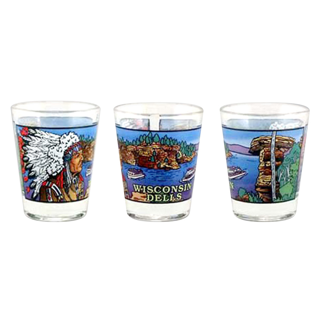 Wisconsin Dells Wrap Shot Glass 20785WID
