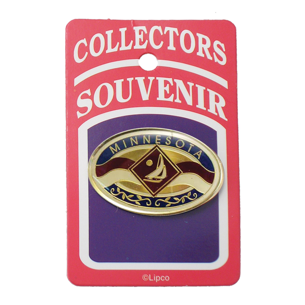 Oval Lapel/Hat Pin, Minnesota, Carded 20870MN