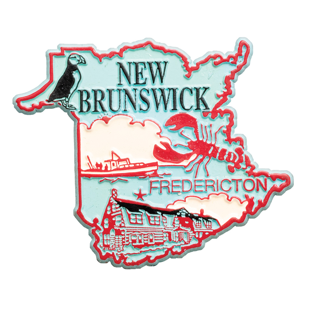 New Brunswick Map 4-Color Magnet 3-500NB