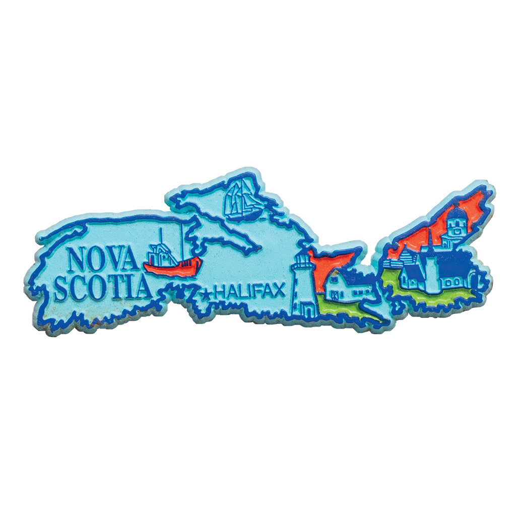Nova Scotia Map 4-Color Magnet 3-500NS
