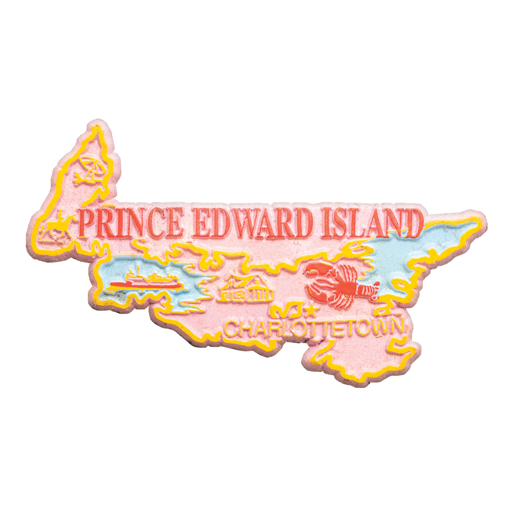Prince Edward Island Map 4-Color Magnet 3-500PEI