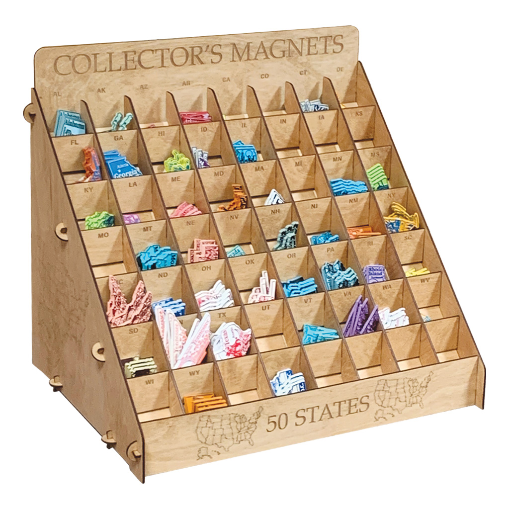 Magnets Wooden Bin Display Unit 4-1020UN