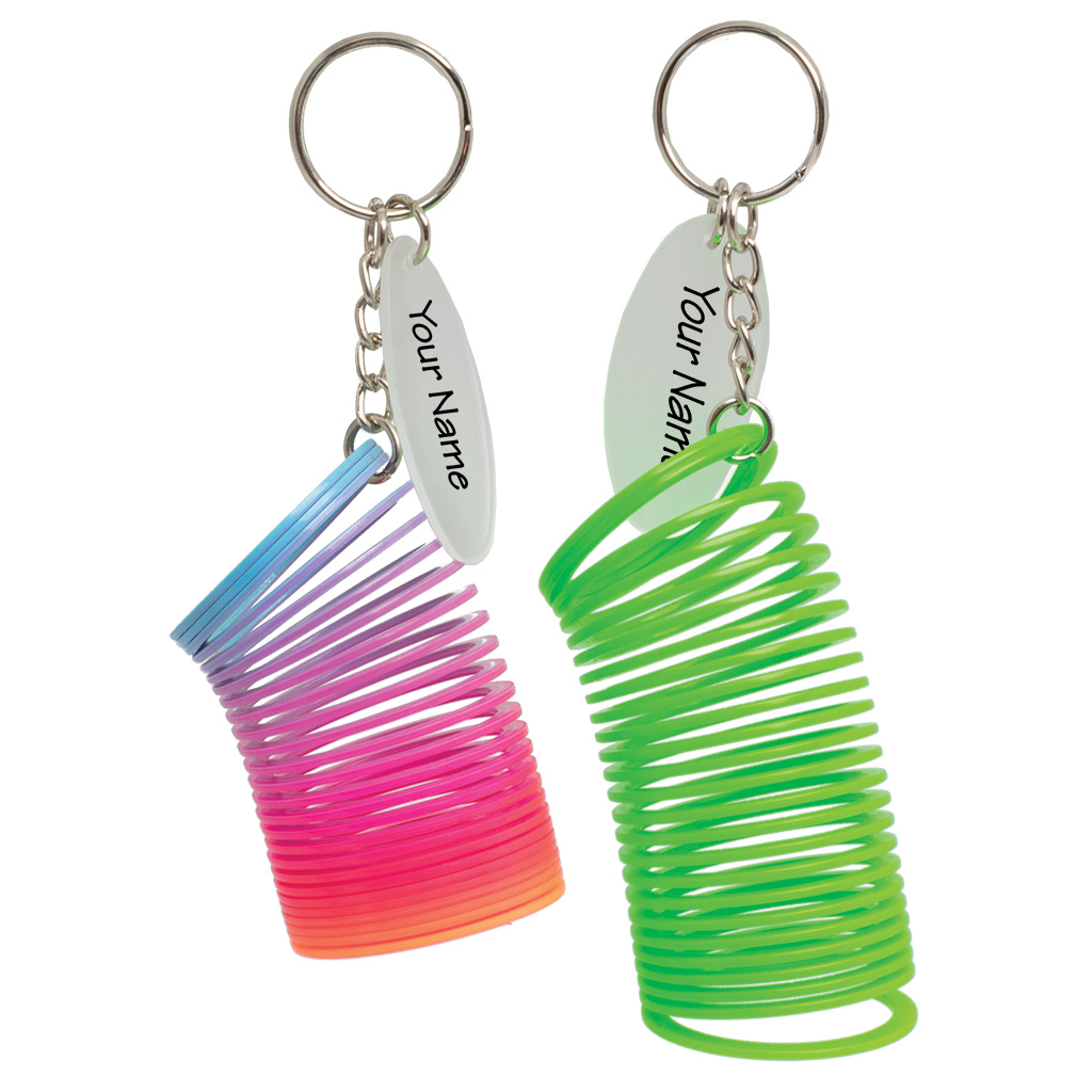 Spiral Plastic Spring Keychain 40051
