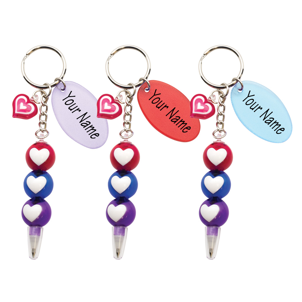 Three-Heart Pen Keychain 40098