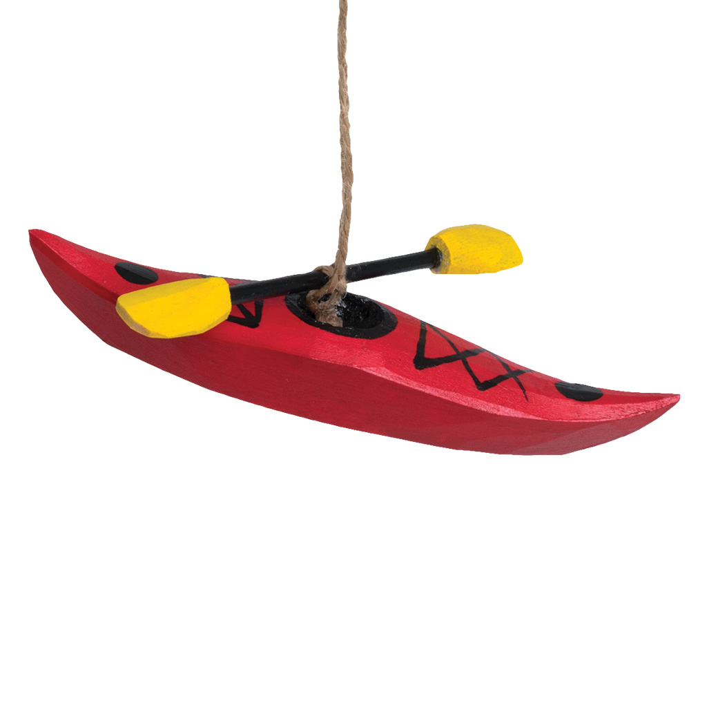 Wood Kayak Ornament