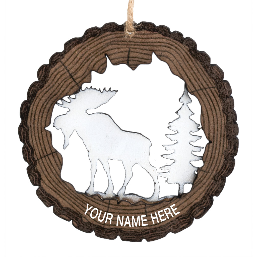 Laser-Cut Moose Ornament 40197