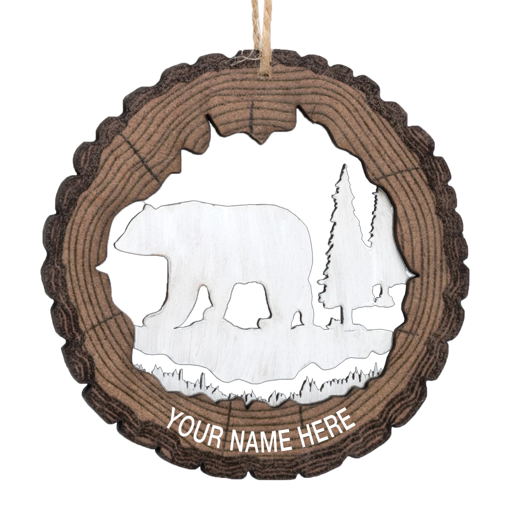 Laser-Cut Bear Ornament 40198