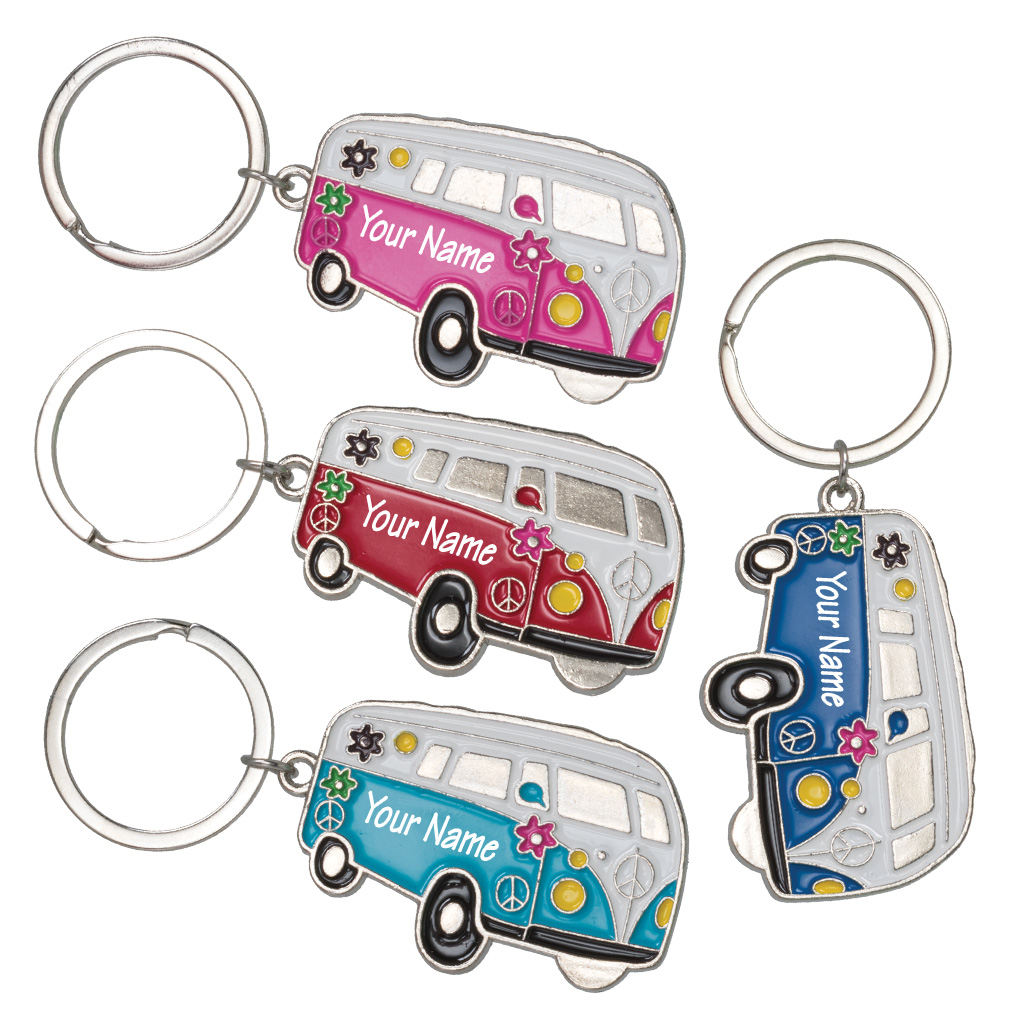 Hippy Camper Van Keychain 40205