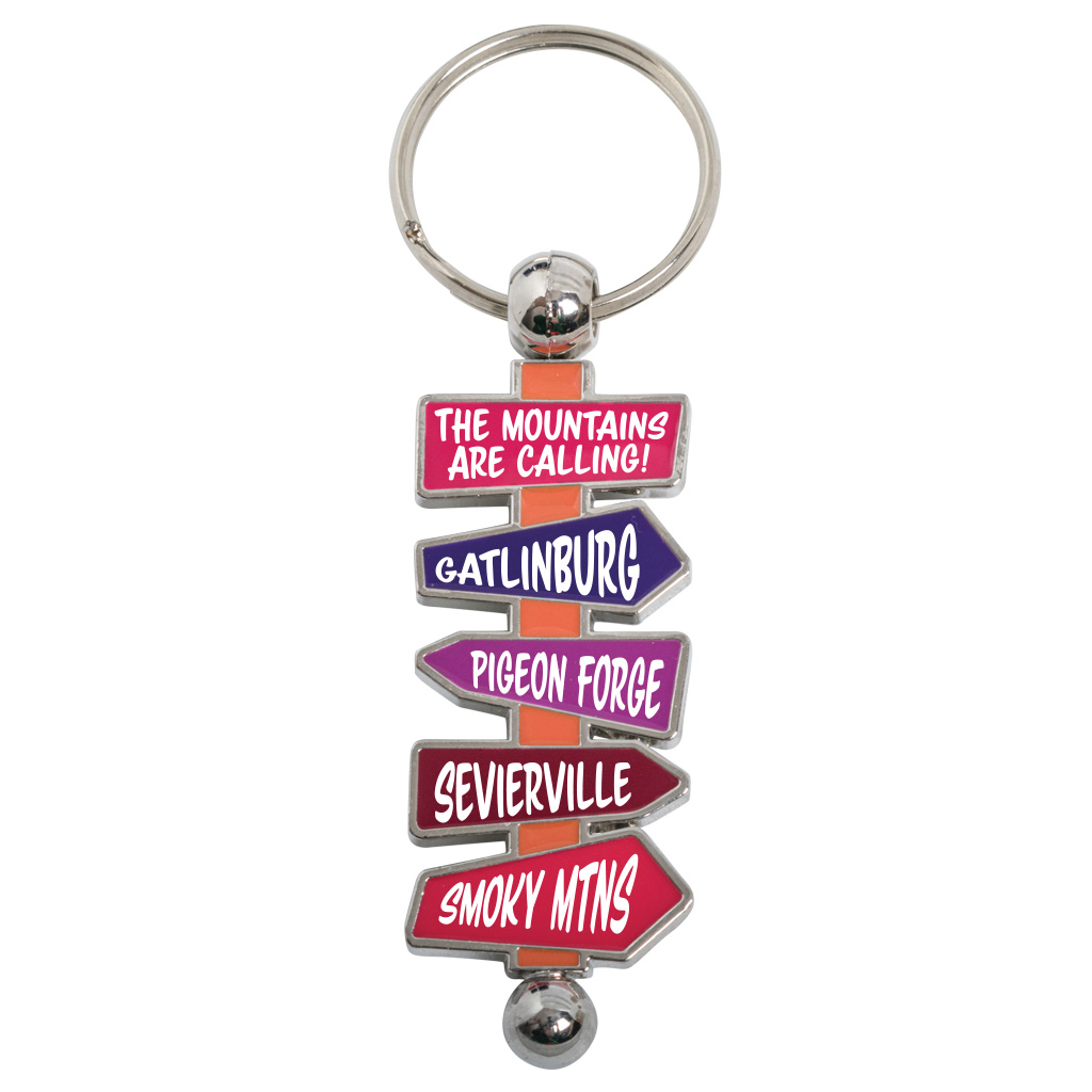 Road Signs Spinner Keychain 40234