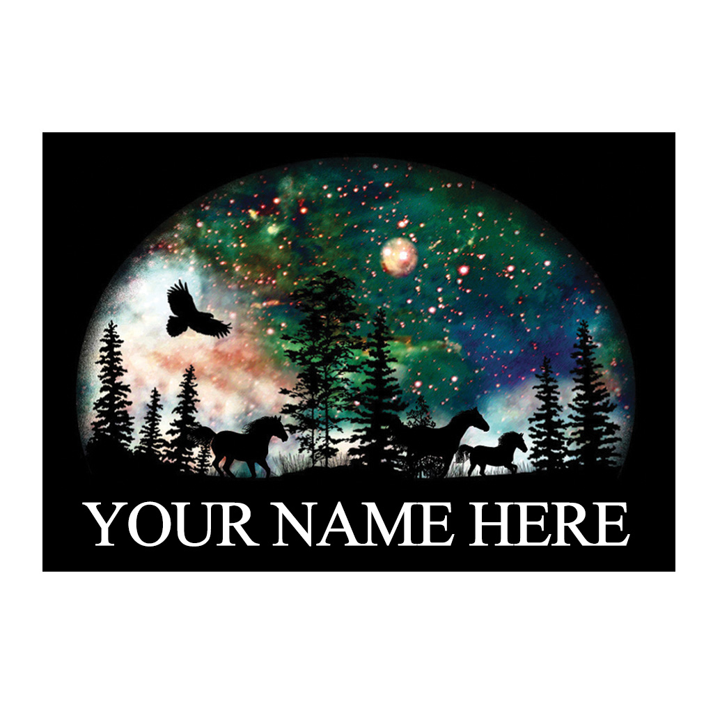 Acrylic Rectangular Magnet, Moon Glow Horses 40269HOR