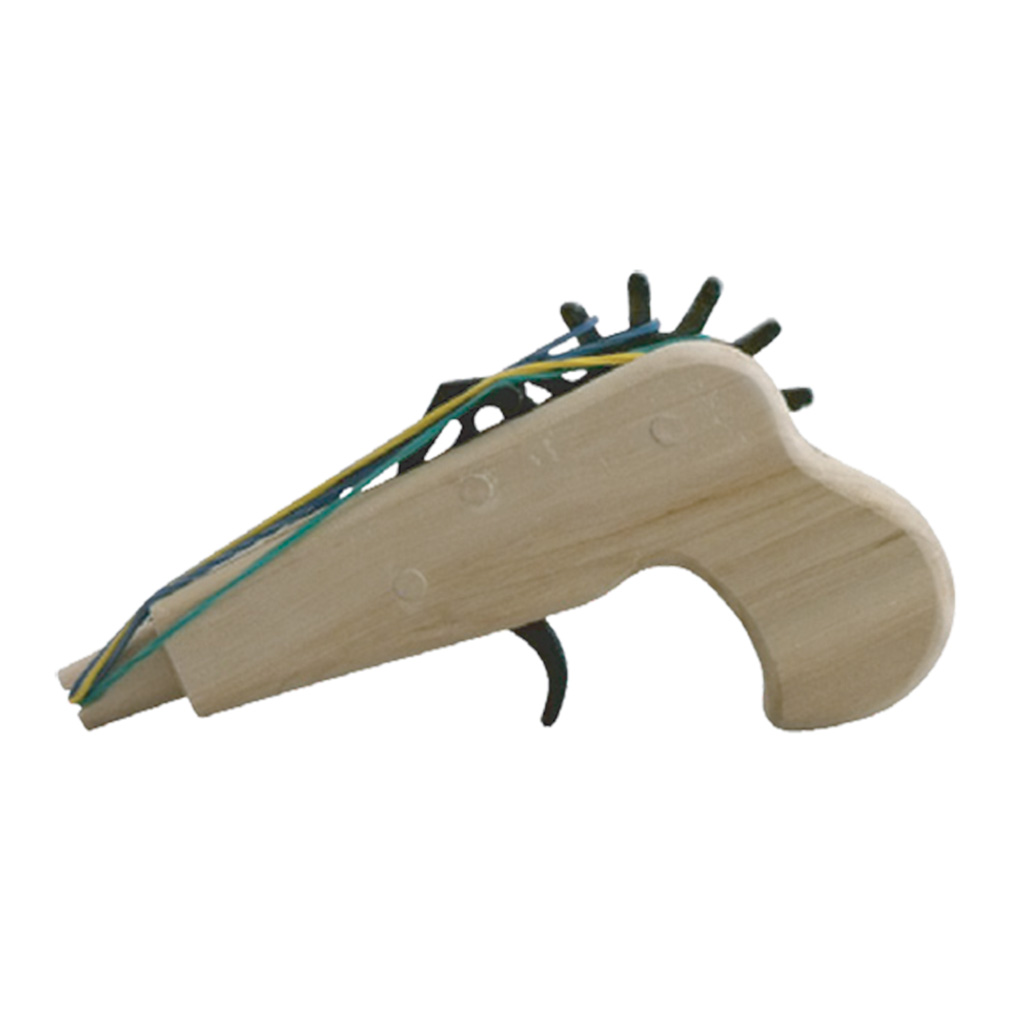 Wood Derringer Rubber Band Gun 62848